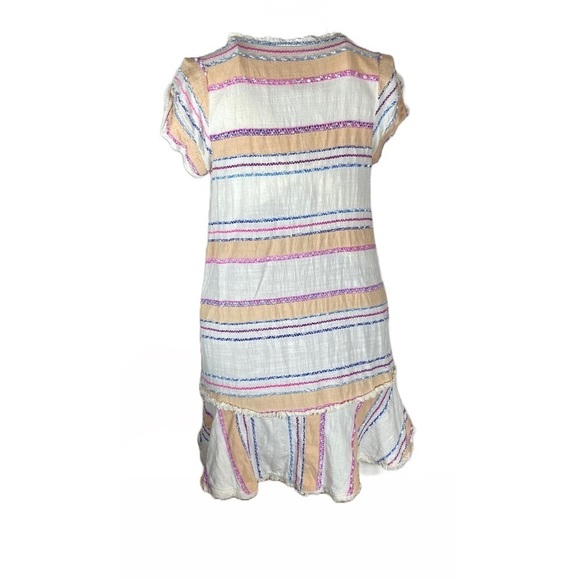 Anthropologie Holding Horses Striped Frayed Hem Mini Dress Boho Size Small - Picture 3 of 7